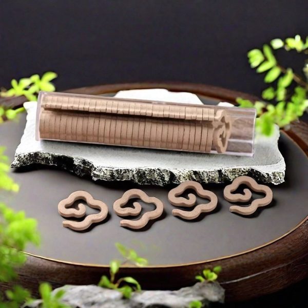 Auspicious Clouds Shaped Vietnamese Pure Nha Trang Agarwood Coiled Incense
