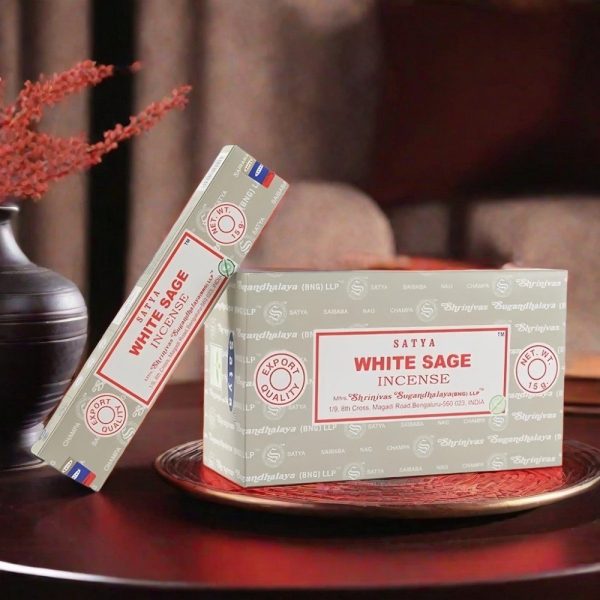 Best Natural Hand Rolled White Sage Scented Large Incense Sticks from India
