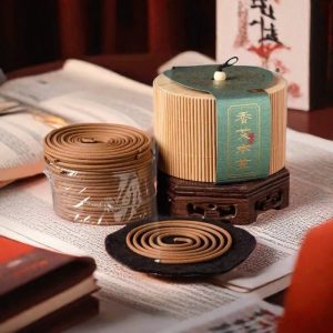 Best Smelling Organic Mugwort Scented Coiled Incense Gift Box