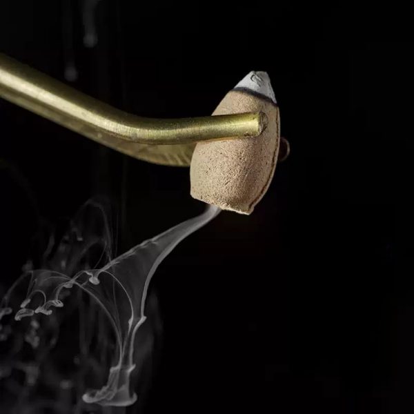 Chinese Antique Sandalwood Aromatic Incense Waterfall Cones