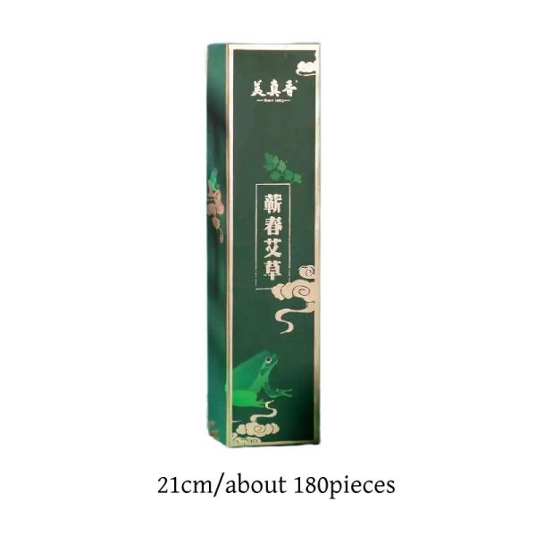 Chinese Handcrafted Mugwort Fragrance Ceremonial Stick of Incense for Home