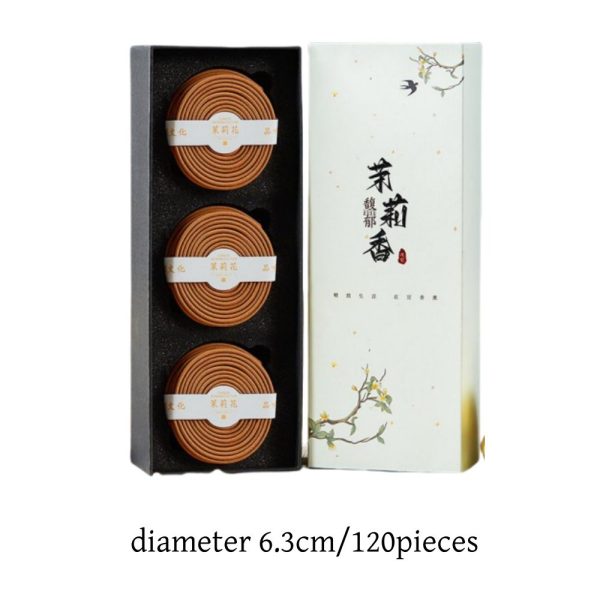 Chinese Traditional Natural Jasmine Fragrant Coiled Incense for Home