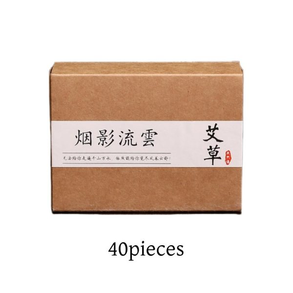 Good Smelling Tibetan Nature Mugwort Fragrance Backflow Incense Cone for Home