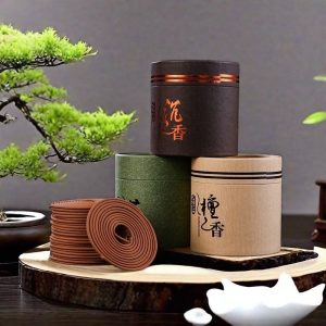 Handcrafted Antique Agarwood, Mugwort and Sandalwood Scent Coil Incenses Gift Set --3 Boxes