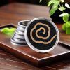 Mini Cloud Shaped Chinese Agarwood Spiral Coil Incense 6 Pieces Sample
