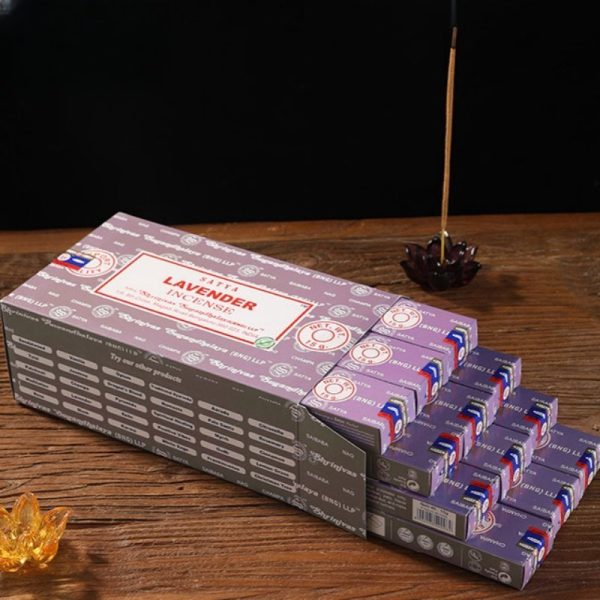 Natural Premium Hand Rolled Lavender Fragrance Indian Incense Sticks for Home Air Purifier