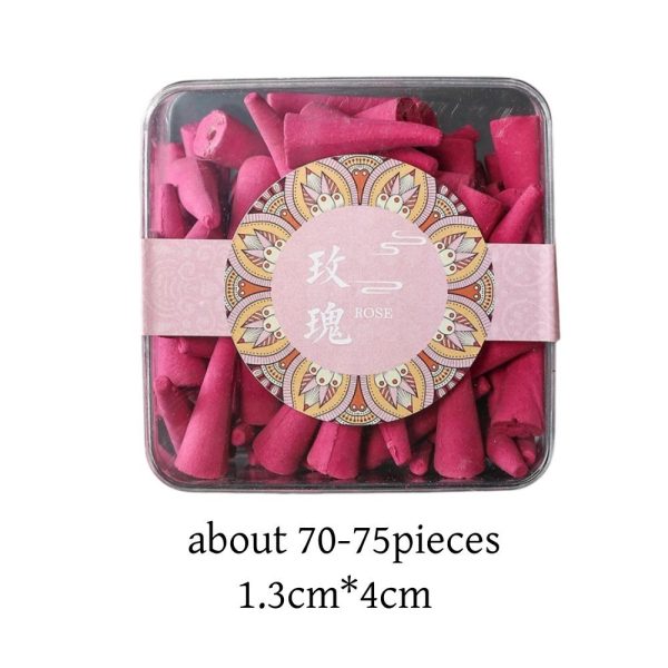 Organic Nature Rose Fragrance Backflow Smoke Waterfall Incense