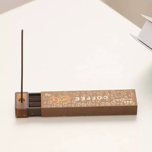 Portable Pocket-Sized 100% Pure Handmade Coffee Incense Sticks with Built-in Holder From China