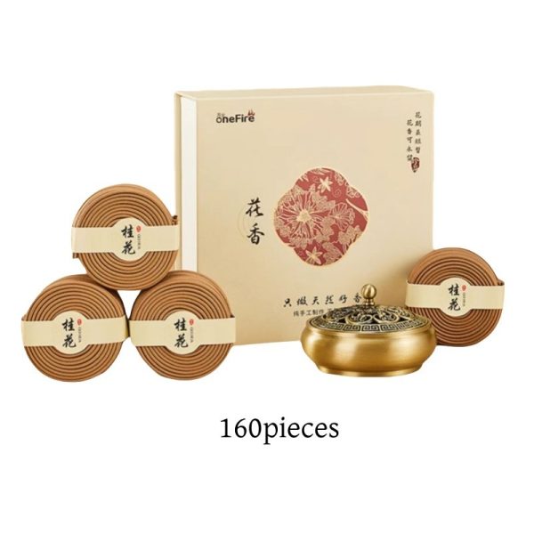 Premium Handcrafted Natural Jasmine Fragrance Incense Aromatherapy Coils