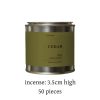 Premium Handmade Natural Cedar Conical Incense with Metal Jar