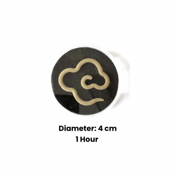 Mini Cloud Shaped Chinese Agarwood Spiral Coil Incense 6 Pieces Sample