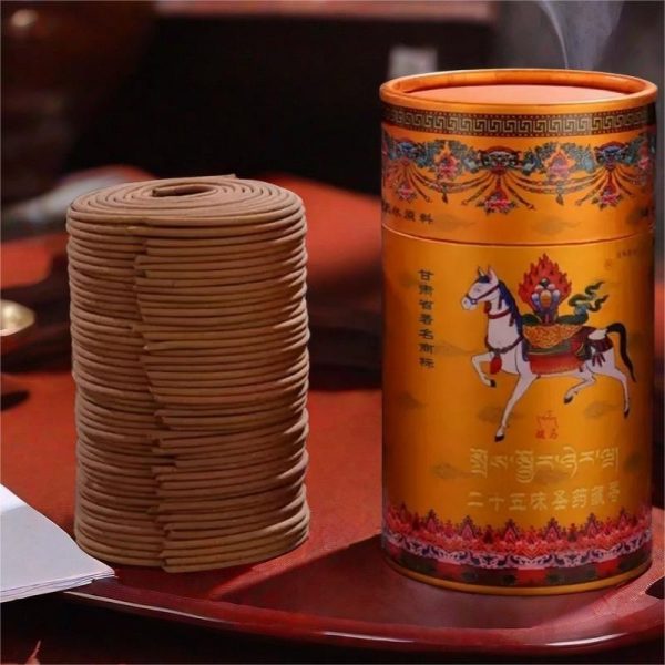 Traditional Handmade Labrang Monastery Herbal Tibet Coil Incense